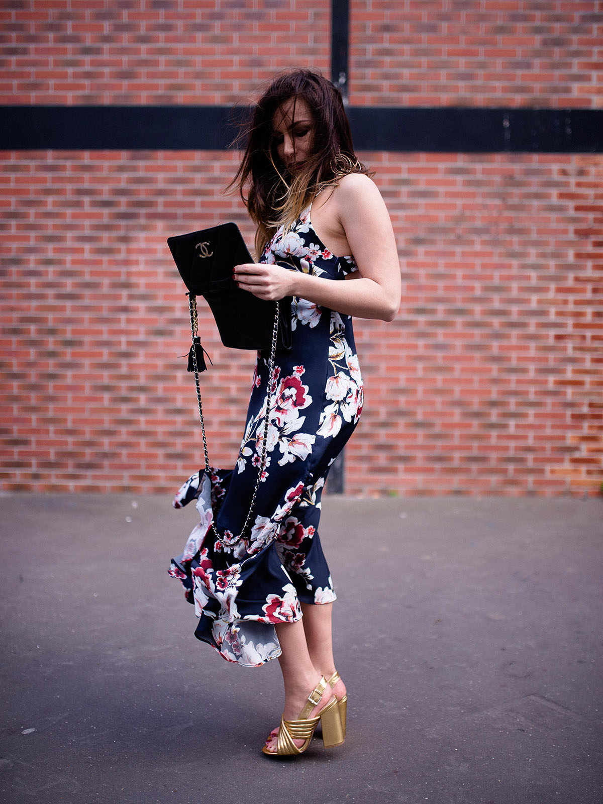 Robe Blazer Femme Élégante Fleurs Imprimées